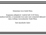 Meenutame koos Endel Pärna Meenutame koos Endel Pärna
